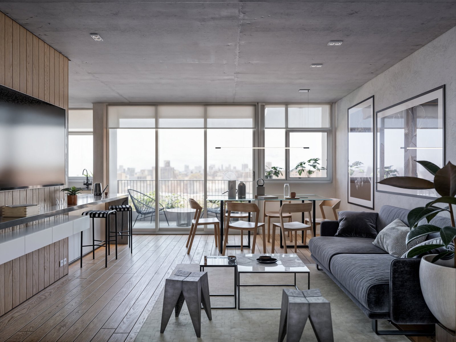 Living · Dining A